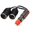 MX DC 12V 24V Power Charger 2-Way Female Socket Plug Connector Adapter