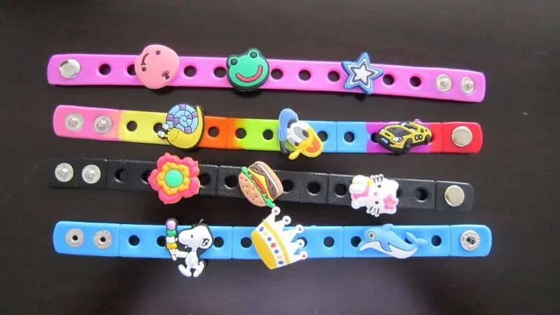 2014 Cute Silicone Charm Bracelet For 