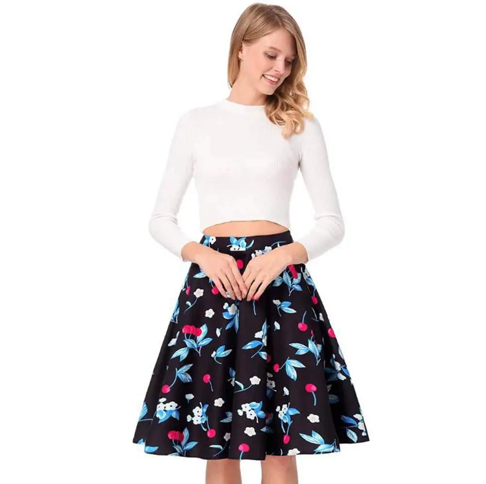 flared skirt short