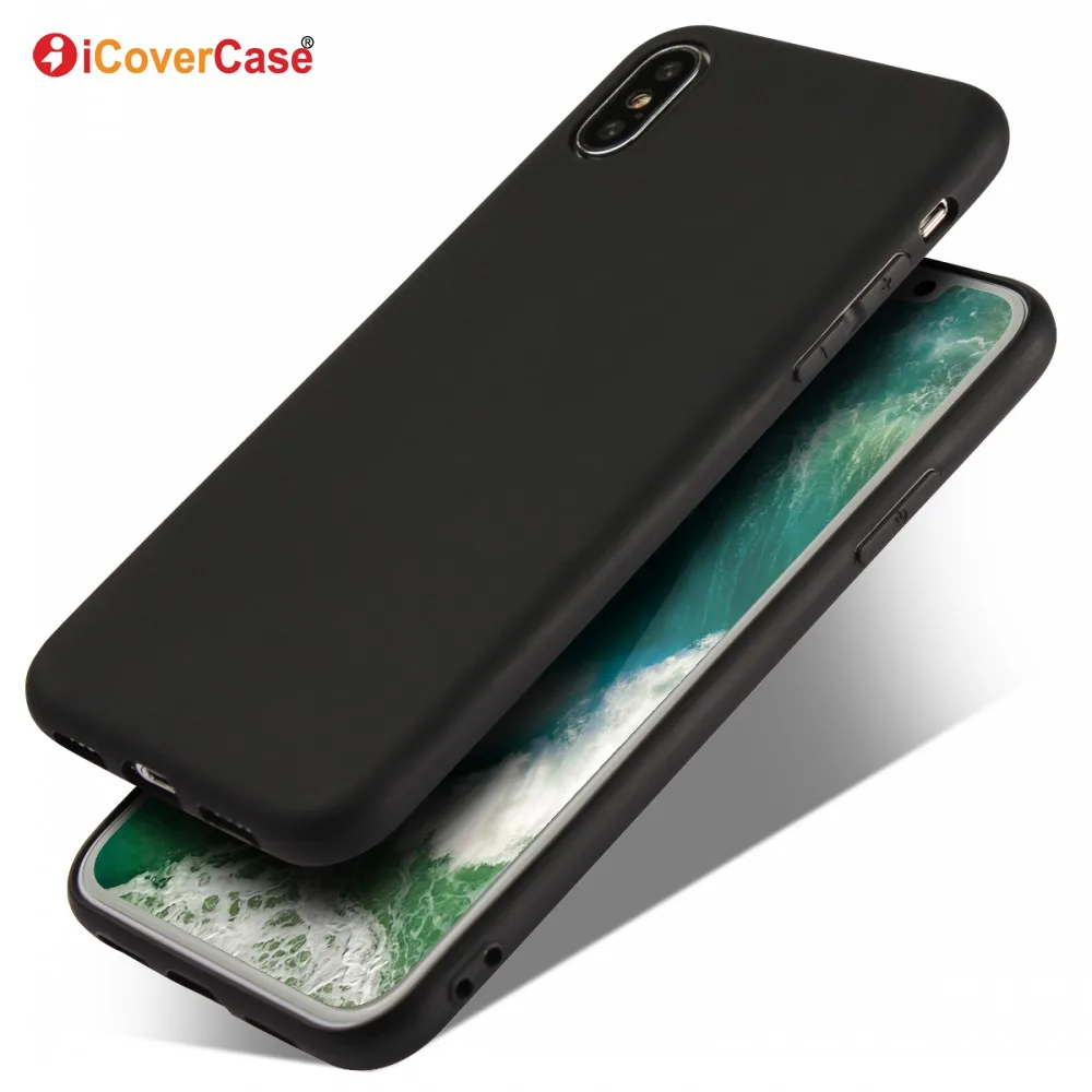 

iCoverCase Colorful Phone Accessories Mobile Back Cover Matte Soft TPU Case For iPhone XS Max XR 6 6S 7 8 Plus X