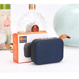 promotion portable speaker wireless in car fabric bluetooth speaker with USB TF