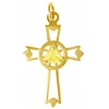 Customized Newest 18K Gold Plated Alcoholics Anonymous Symbol Triangle Pendant with birthstone
