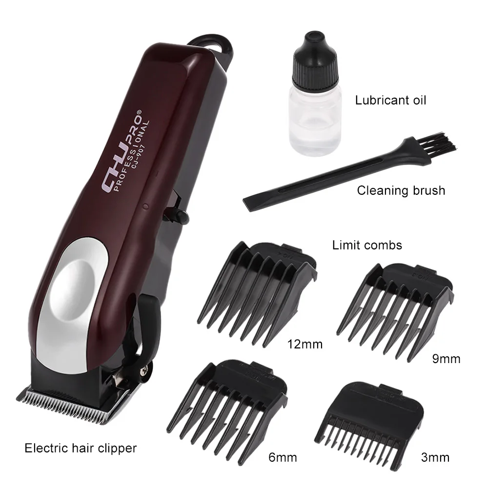 

Electric Hair Clipper Set Rechargeable Cordless Trimmer Hair Shaver Titanium Blade Salon Hairdressing Tools USB Plug W6577