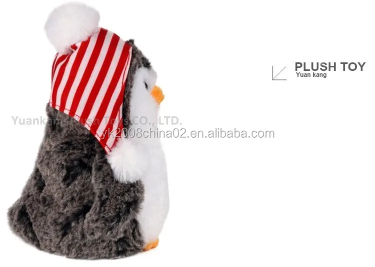 Manufacturer custom festival christmas gift promotion soft plush animal penguin toy