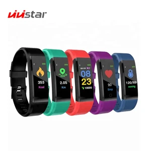 Plus Smart Bracelet Fitness Tracker Heart Rate Monitor