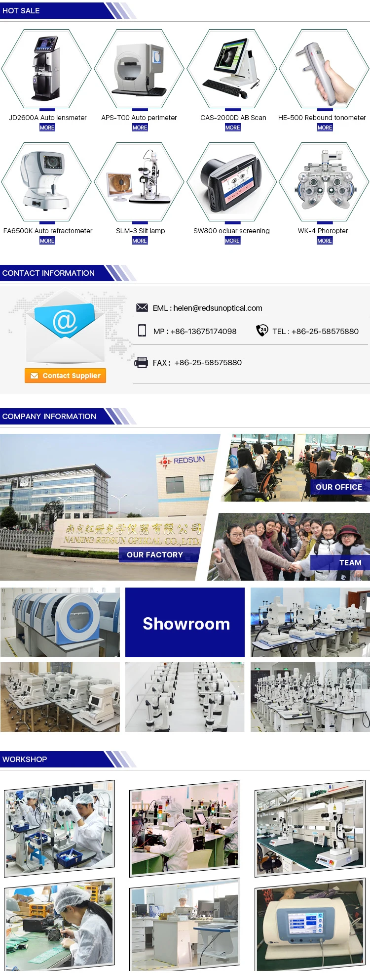 FA6500K china top quality good price ophthalmic equipment auto refractometer