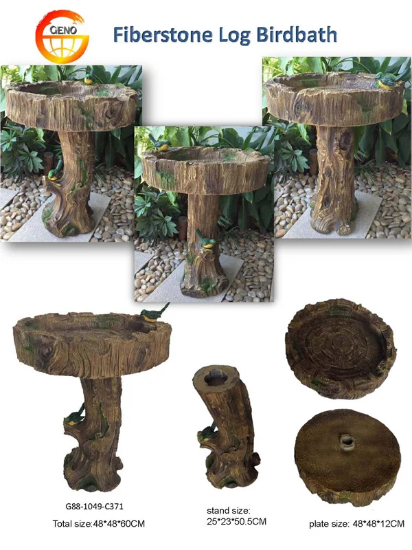 Eco Friendly Log Bird Bath Wooden Bird Feeder For Sale View Log