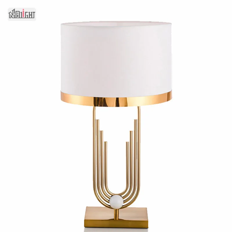 New best selling hotel lighting creative metal Cloth lampshade table lamp for home decoration