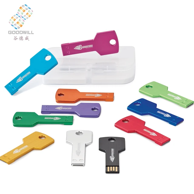 

Custom Logo Printable Flat 128Mb 32Gb Stock Memory Key Shaped USB Flash Drive Blank Usb Stick, Optional