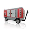 Wheel Mounted mobile Borehole Drilling Air Compressor in Long Use Life