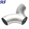 RF Welded Y-type Tee Hygienic Stainless Steel Matt Mat Surface