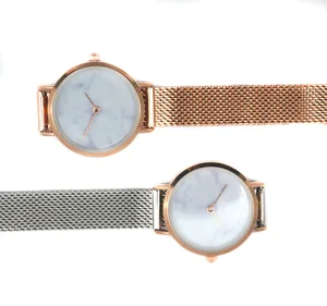 Special Moment 2019 Low MOQ OEM Watches Stainless Steel Ladies Chain Marble Design Wristwatch for Women Lady Girls for wholesale