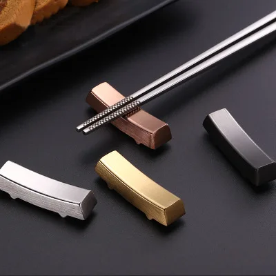 korean style stainless steel chopstick and spoon rest restaurant