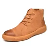 2018 Fashion Mens Casual Shoes For Men Dr Martins Shoes Brown Nice Ankle Shoes Man Oxfords Spring Boot
