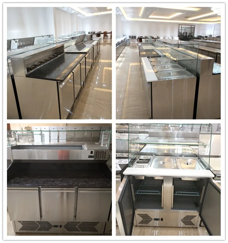 salad fridge table