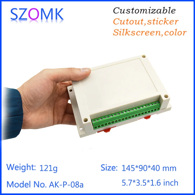 Wall mount tủ din rail thùng nhựa