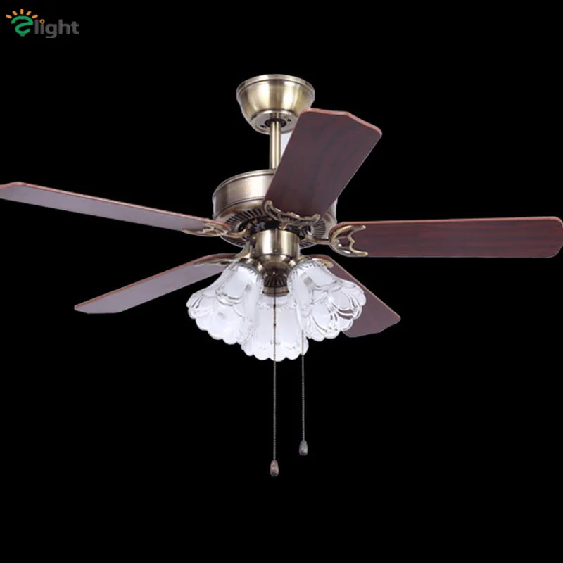 Compra ventiladores de techo de bronce online al por mayor