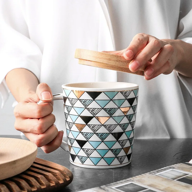 

Best selling products tea porcelain mug matt ceramic coffee mug, Green,blue