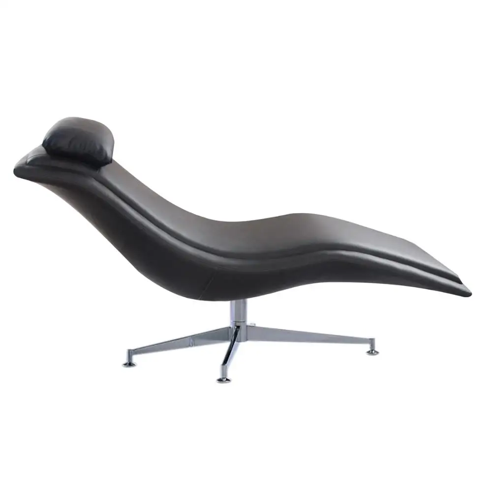 Modern Manufacturer Black Leather Chaise Lounge Chair Buy Modern 2998