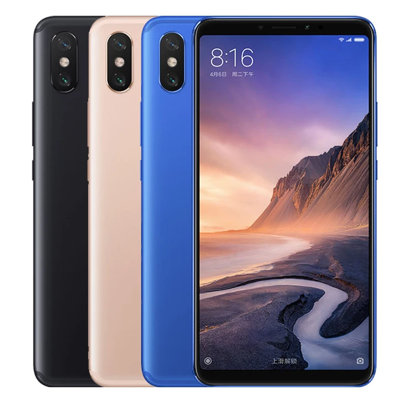 

Original Xiaomi Mi Max 3 Max3 6.9 smartphone 4GB 64GB celular android phone with 5500mAh big battery