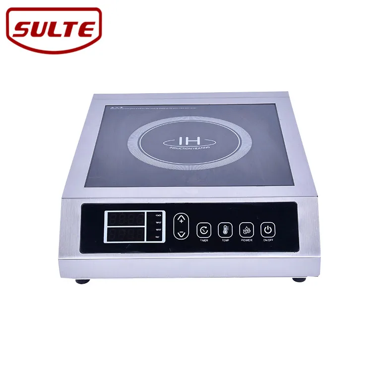 

3500W Push Button Induction Cooktop, Stainless Steel Single Burner Induction Cooker
