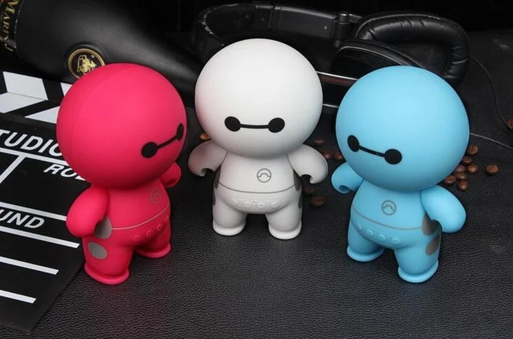 Mini Portable Wireless Cartoon baymax wireless speaker Support TF Card USB AUX Input Handsfree Call - ANKUX.COM