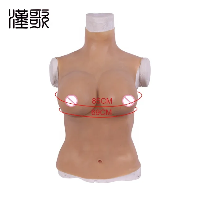 

Silicone Half body breast shapes for crossdresser Transgender Breast enhancer for mastitis women drag queen tits breasts, Nude skin (other color)