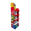 Attractive Cardboard Rainbow Candy Food Paper Display Rack Colorful Candy Trays Display