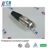 Metal 4pin power cable HRS self locking circular connectors