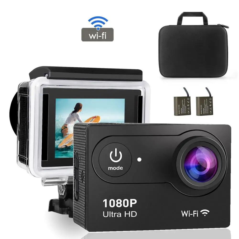 2.0 mini H9 WiFi HD esporte dv 1080P Waterproof DVR Ao Video Camera 12MP