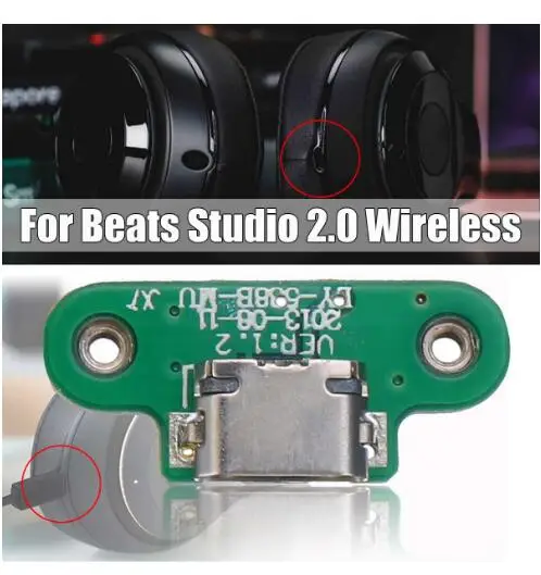 

Wireless Charger Charging Port Part Micro USB For Beats Studio 2 2.0 Earphone