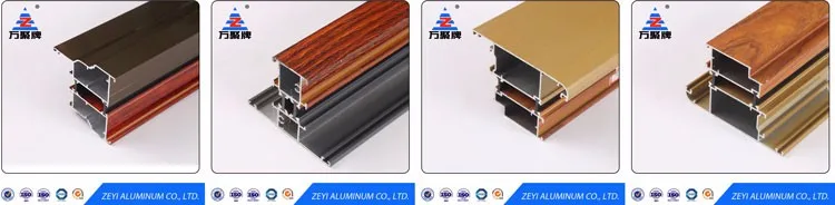 Aluminum sliding window door track channel profile