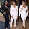 White and black suit female New high quality British style casual professional wear suit two piece suit women Coldker