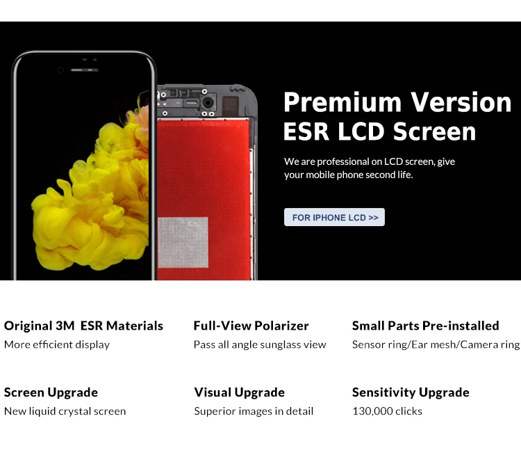 TianMa quality for iPhone screens for sale in bulk for iPhone 7 spare parts with frame