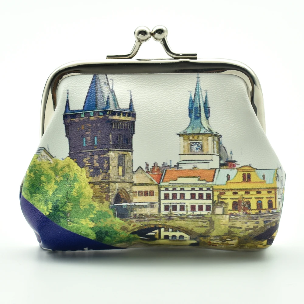 Manufacturer wholesale custom PU leather souvenir coin purse