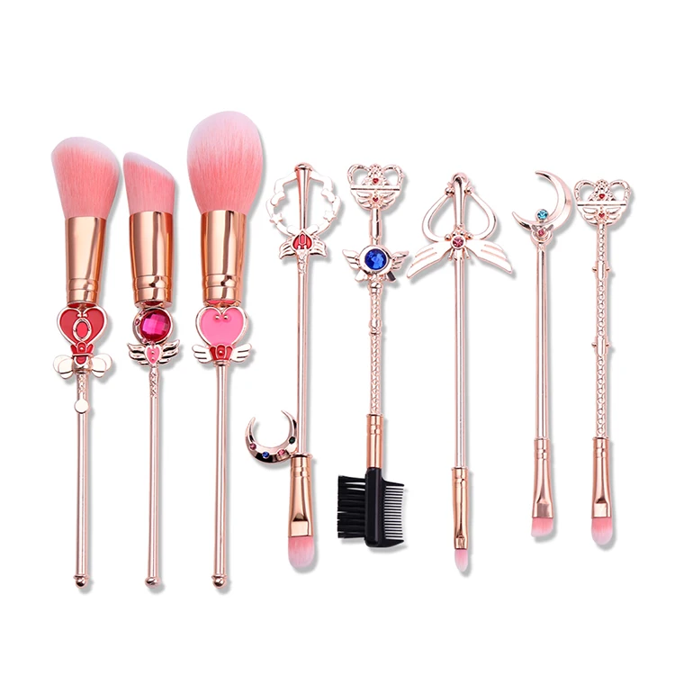 

Professional Japanese Sailor Moon Makeup Brushes 8pcs Eye Shadow Foundation Cosmetic Beauty Set