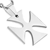 China wholesale fashion custom stainless steel maltese cross pendant for men