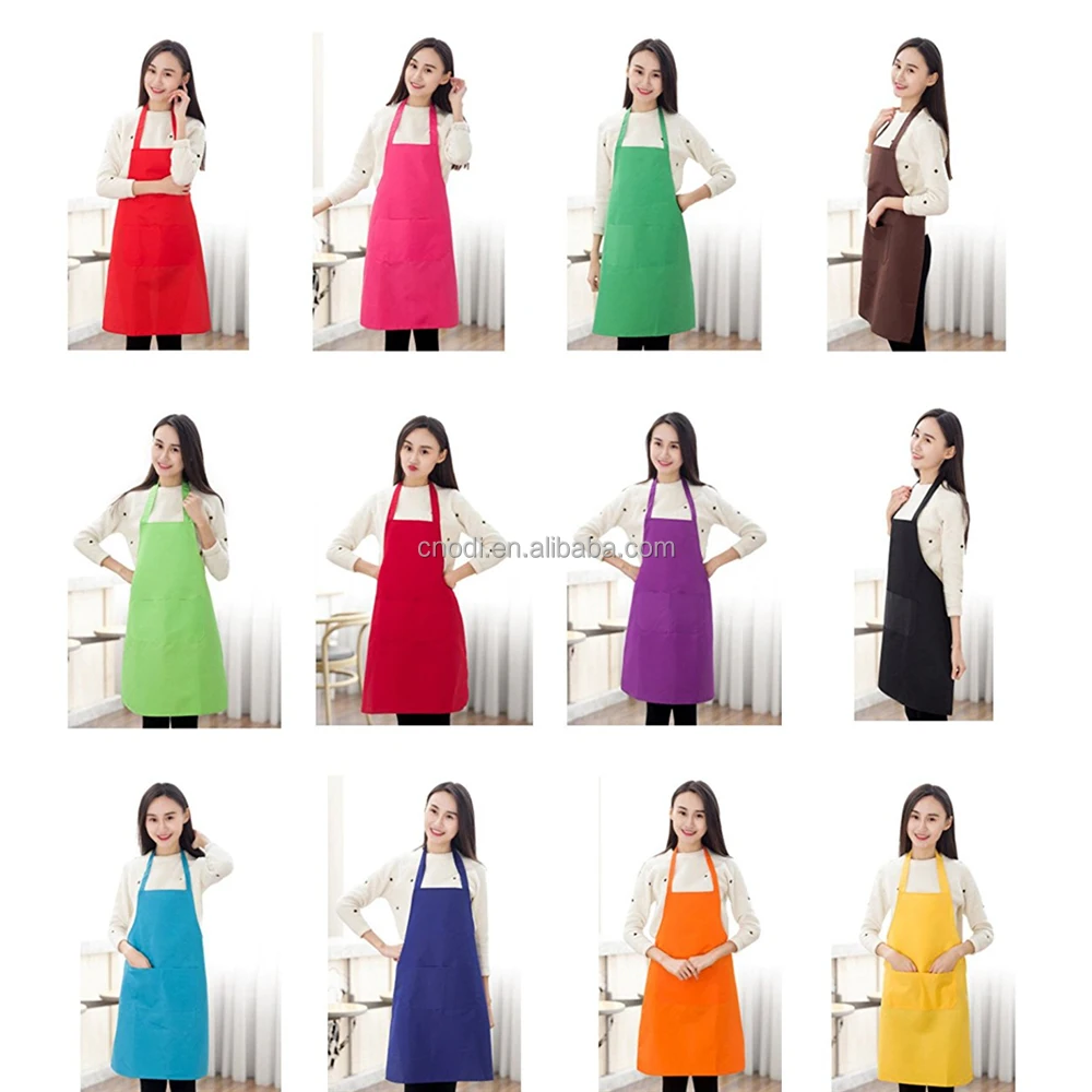 
OEM chef cooking black grilling apron bib kitchen apron bbq with customized logo with 2 pocket 