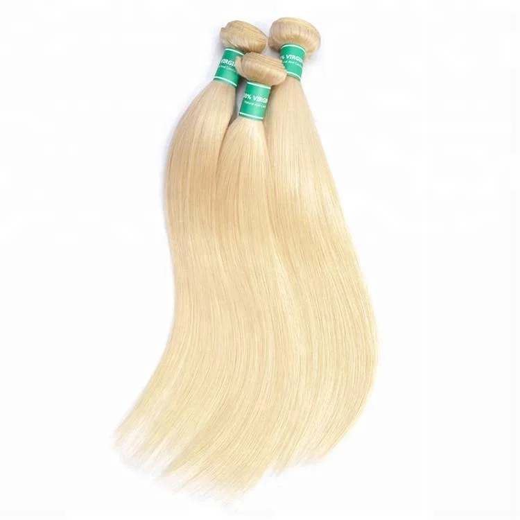 

TRIO 613 Blonde Human Hair Weave,Sew In Human Hair Extensions Blonde