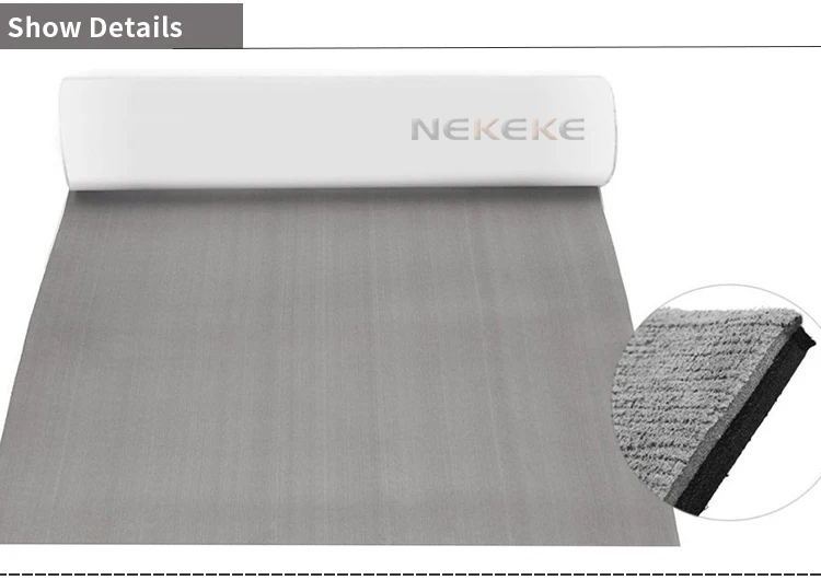90 x 240 CM thick 6 mm thick gray marine grade Eva foam deck pad sheet