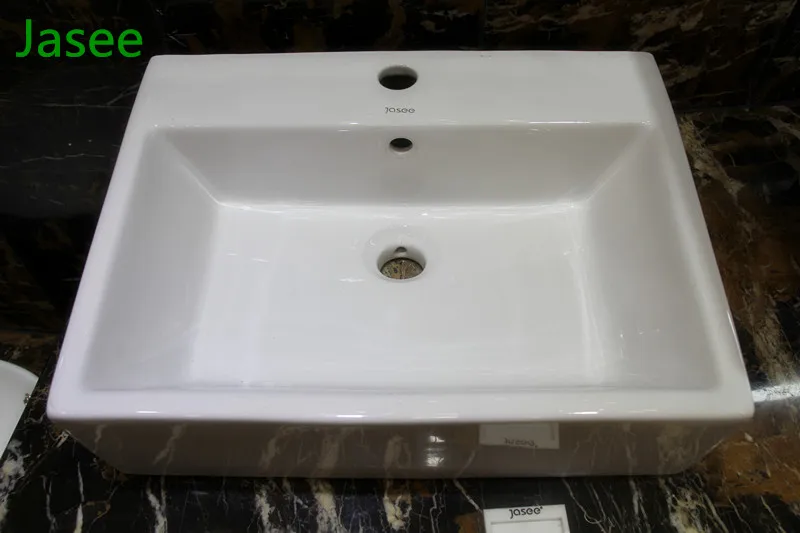 Cheap new model hair wash shampoo fancy enamel glass design catch vitreous ceramic bthroom basin sink