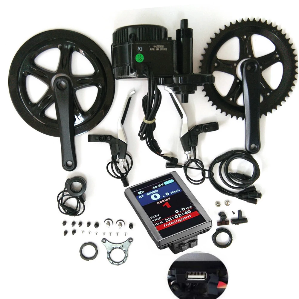 bafang p850c dp c14 color  LCD display MM G340  bbs 01 36v 250w electric bike conversion kit mid drive motor