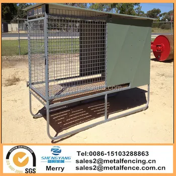 raised dog cages