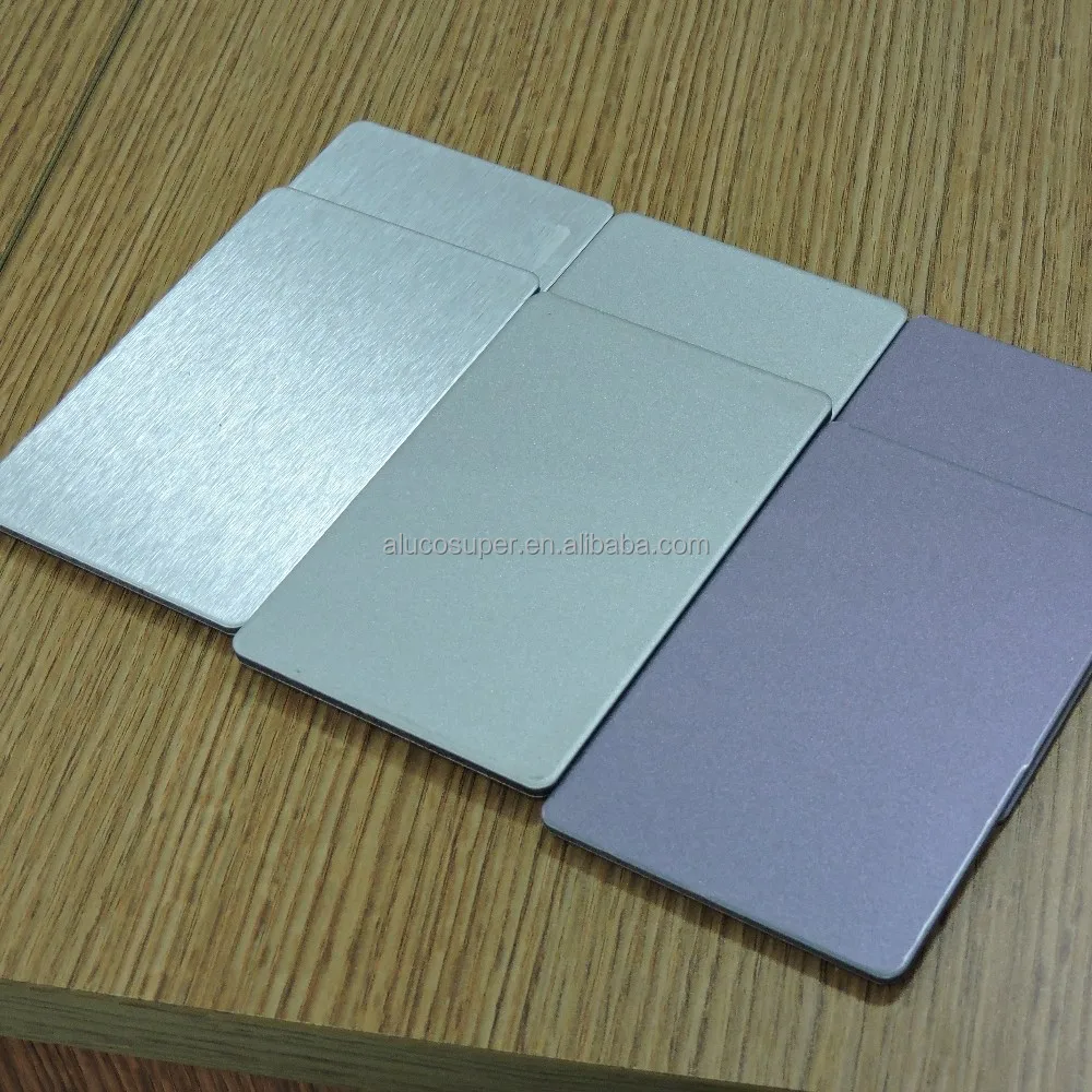 Popolare spazzolato/argento brillante/effetti pannelli compositi ...