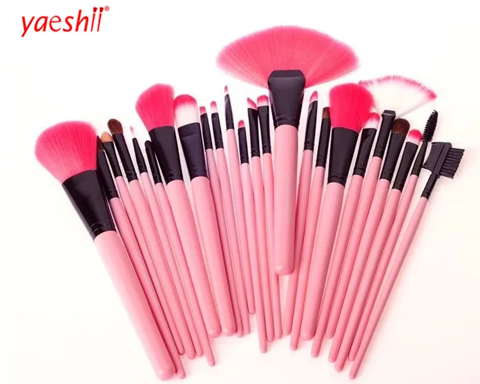 

yashi 24 Pcs Soft Cosmetic Eyebrow Shadow Perfect Foundation Makeup Brush Set With Bag