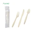 biodegradable disposable tableware corn starch utensil compostable combo cutlery packaging kits cutlery corn