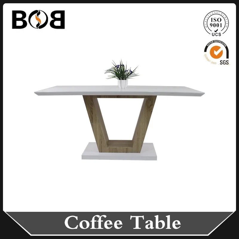 Panel type European style dining table made by MDF for morden dining room or coffee shop furniture