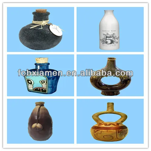 
custom factory direct supplier Ceramic Wine Bottle porcelain milk bottle 