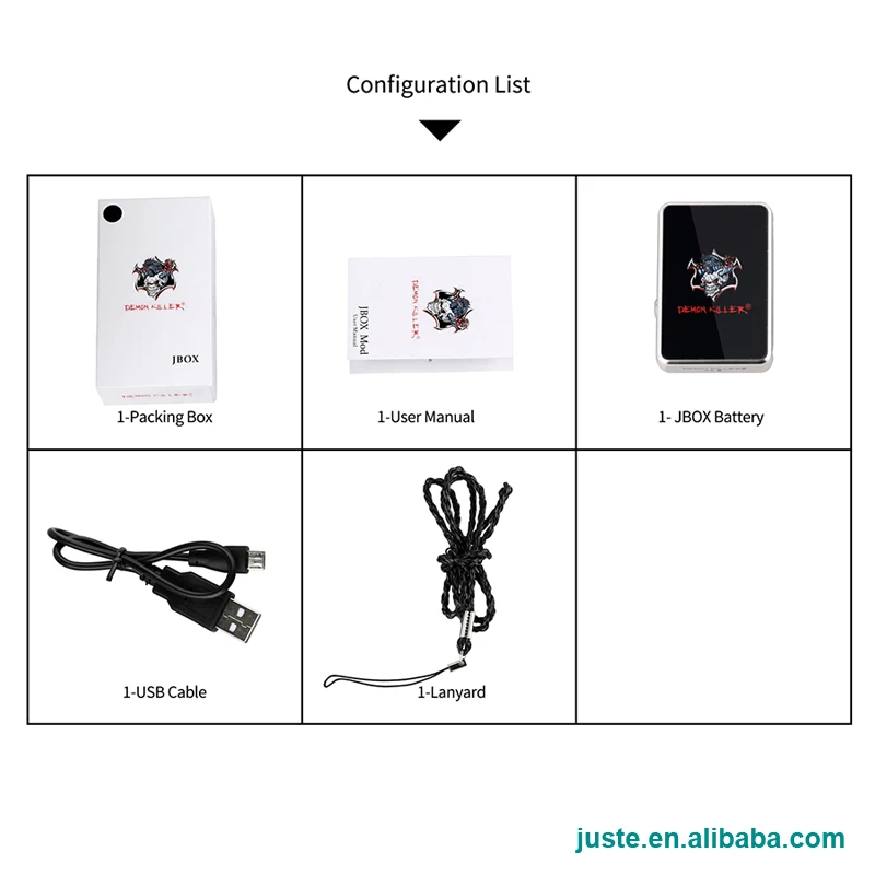 Sx mini vape mod made in Japan electric cigarette demon killer JBOX vape box mod parts from Juste