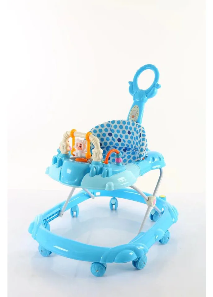 Factory Wholesale Multifunction Round Baby Walker With Canopy,Plastic